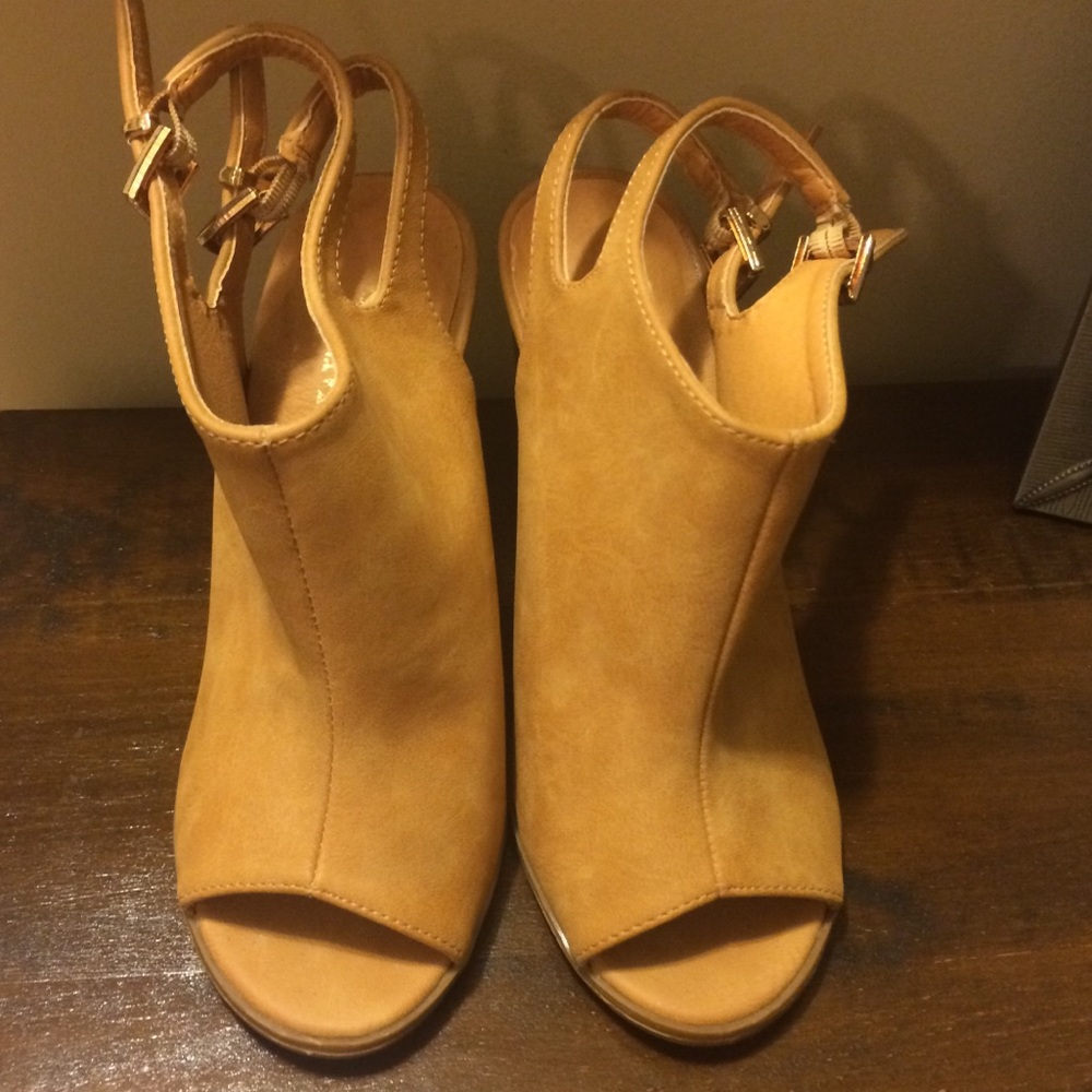 Open Toe Slides with Wedge Heel